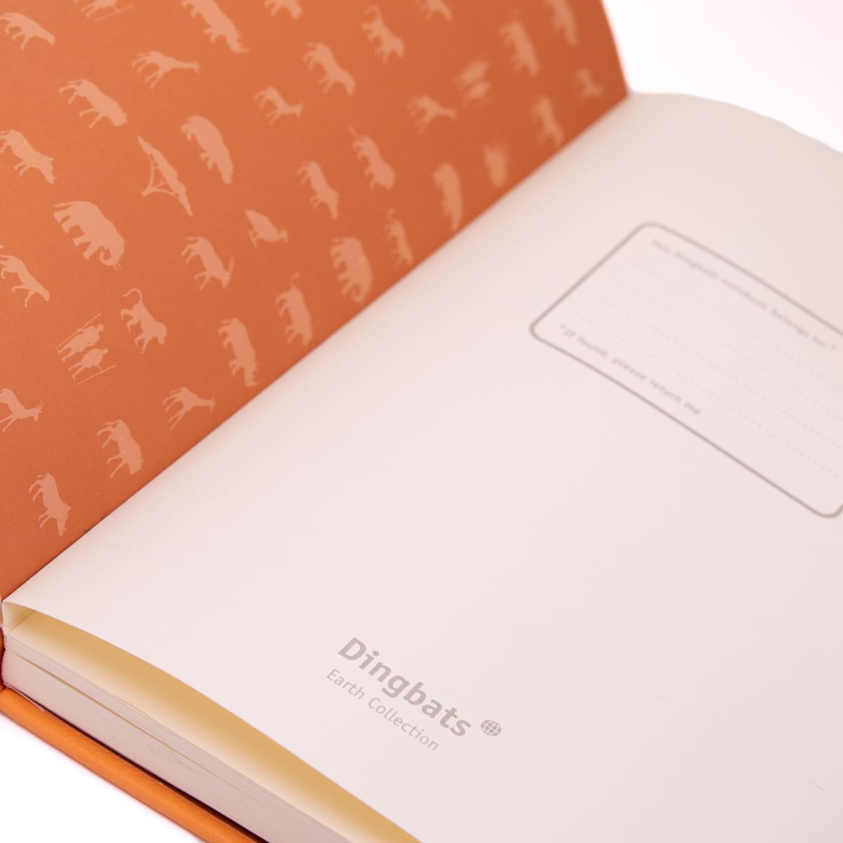 Dotted notebook Earth Collection - Tangerine Serengeti - 3 - Dingbats* - Tidformera