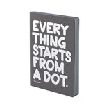 Dotted notebook Graphic L Everything starts from a dot - Nuuna - Tidformera