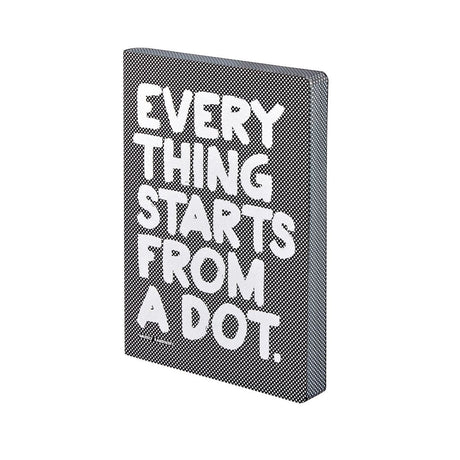 Dotted notebook Graphic L Everything starts from a dot - Nuuna - Tidformera