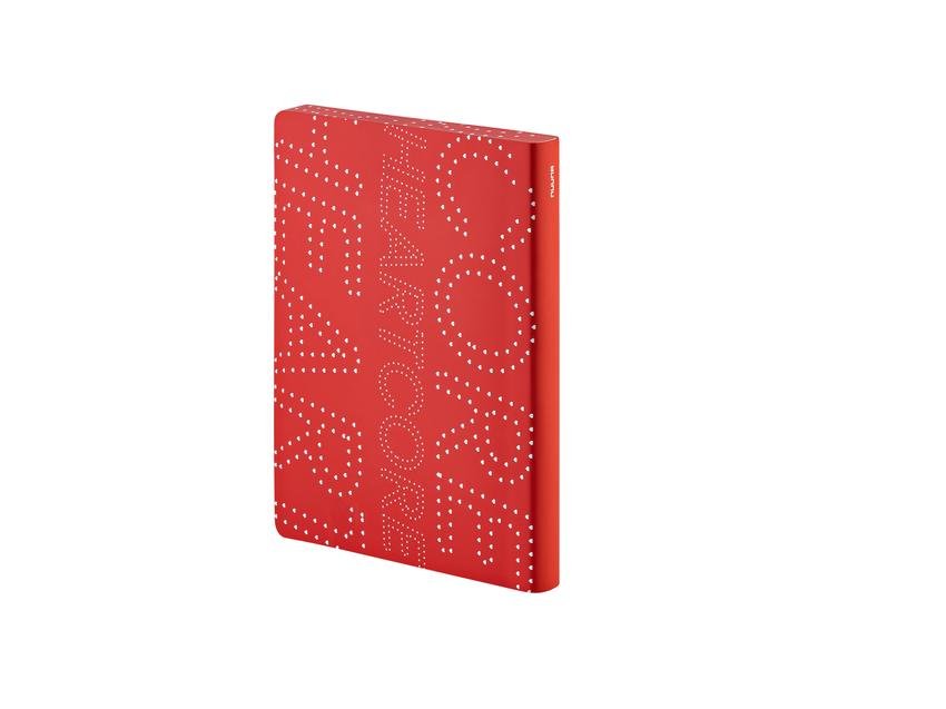 Dotted notebook Graphic L Heart core - Nuuna - Tidformera