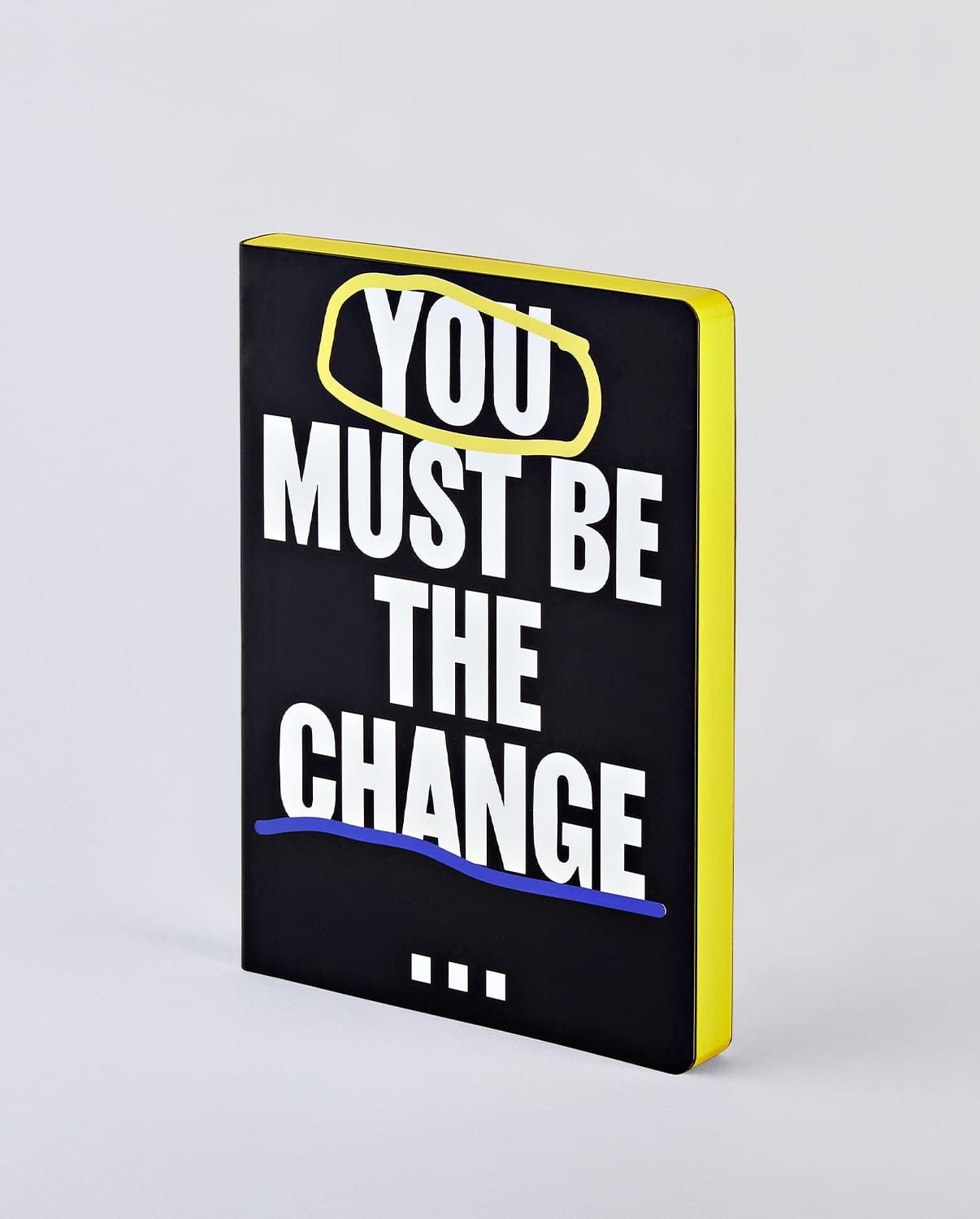 Dotted notebook Graphic L You must be the change - 1 - Nuuna - Tidformera