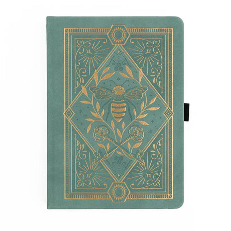 Dotted Notebook Keeper of the Bees in Soft Teal A5 - 1 - Archer & Olive - Tidformera