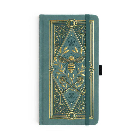 Dotted Notebook Keeper of the Bees in Soft Teal Slim - 1 - Archer & Olive - Tidformera