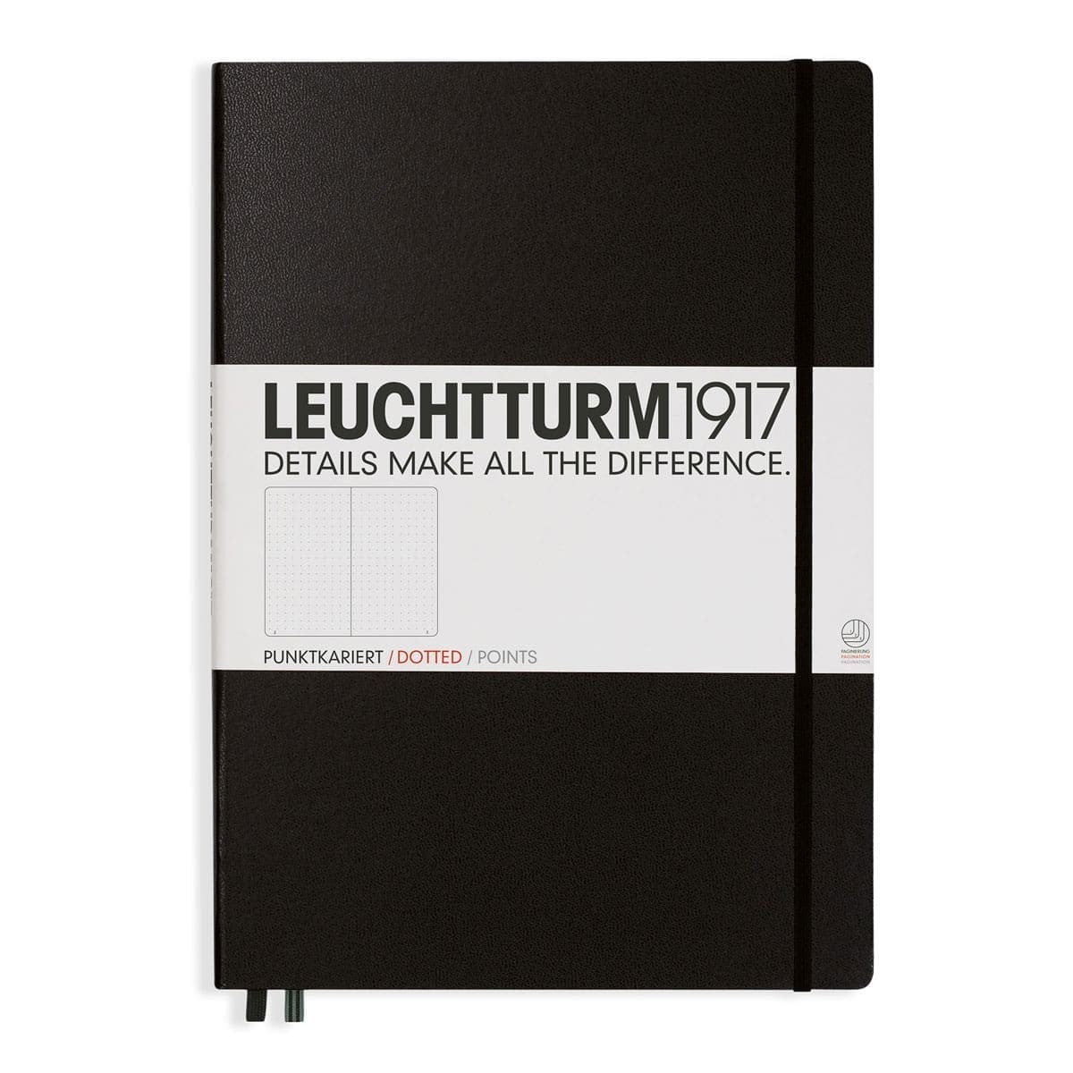 Dotted notebook Lt A4+ Master Black - Leuchtturm1917 - Tidformera