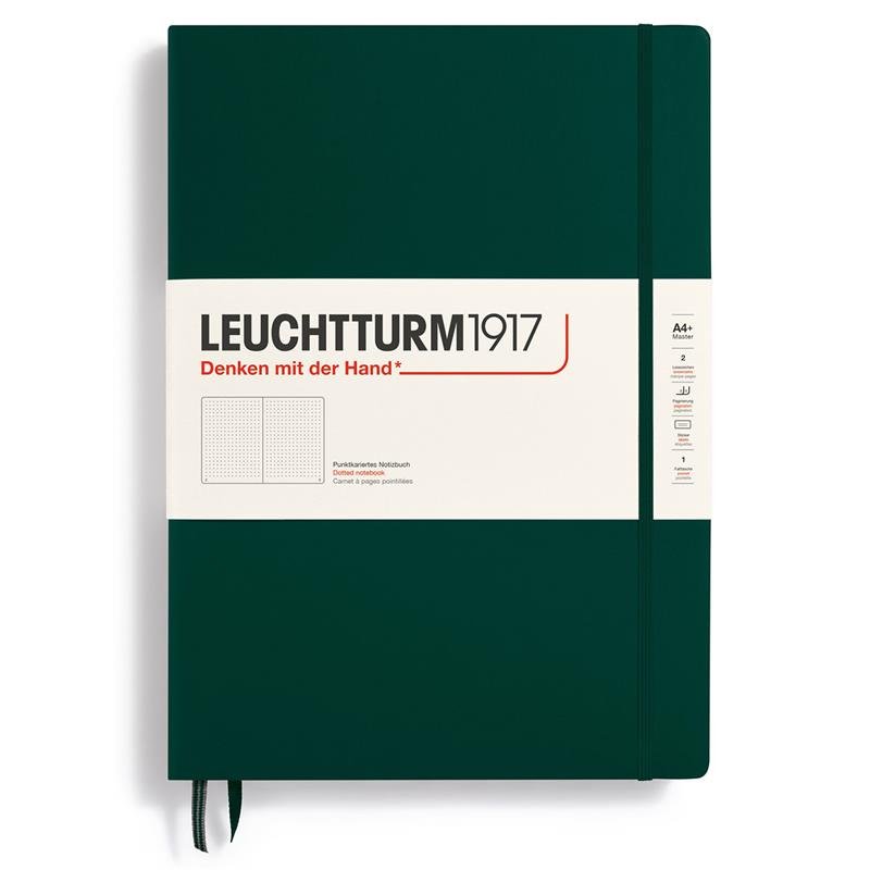 Dotted notebook Lt A4+ Master Forest Green - Leuchtturm1917 - Tidformera