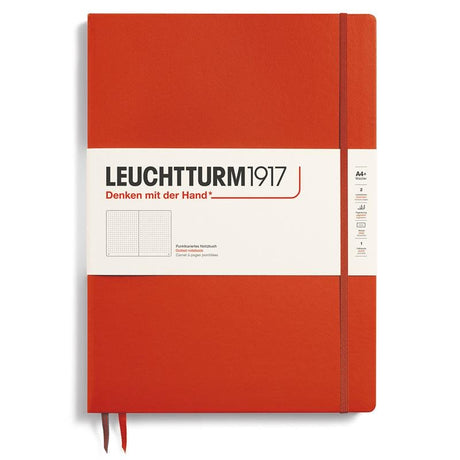 Dotted notebook Lt A4+ Slim Fox Red från Leuchtturm1917 - Röd anteckningsbok - Tidformera