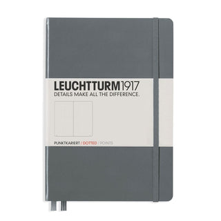 Dotted notebook Lt A5 Hård pärm Anthracite från Leuchtturm1917 - Grå anteckningsbok - Tidformera