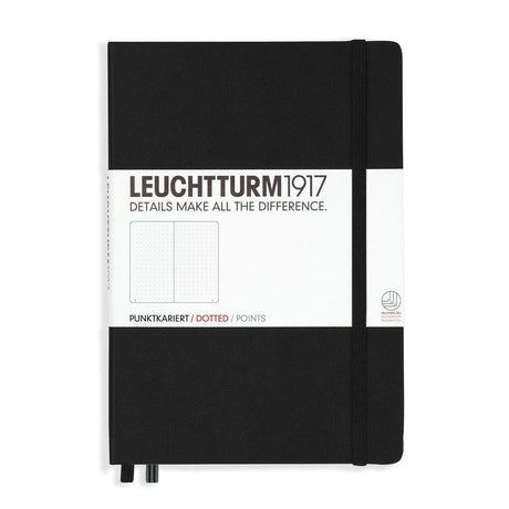 Dotted notebook Lt A5 Hård pärm Black från Leuchtturm1917 - Svart anteckningsbok - Tidformera