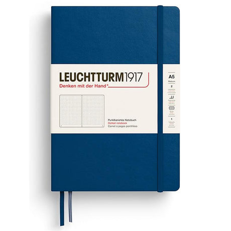 Dotted notebook Lt A5 Hård pärm Indigo - 1 - Leuchtturm1917 - Tidformera