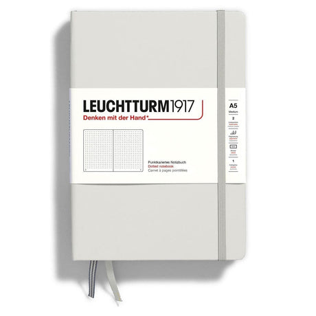 Dotted notebook Lt A5 Hård pärm Light Grey - Leuchtturm1917 - Tidformera