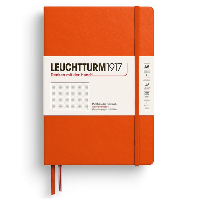 Dotted notebook Lt A5 Hård pärm Pumpkin - 1 - Leuchtturm1917 - Tidformera