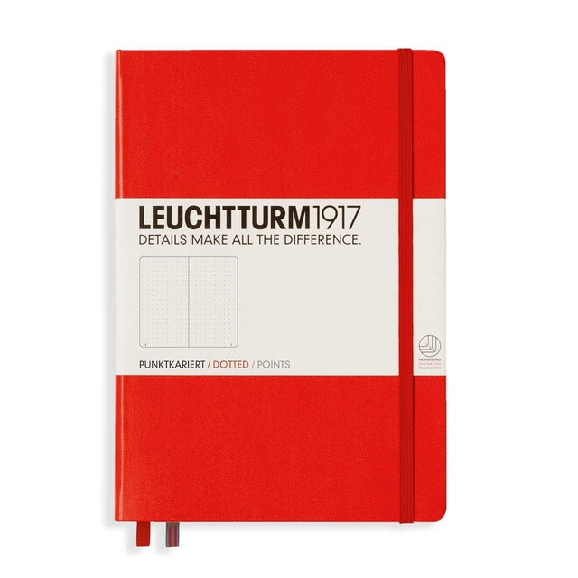 Dotted notebook Lt A5 Hård pärm Red - Leuchtturm1917 - Tidformera