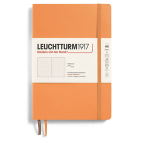 Dotted notebook Lt A5 Mjuk pärm Apricot från Leuchtturm1917 - Orange anteckningsbok - Tidformera