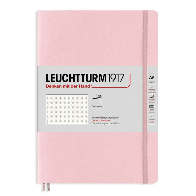 Dotted notebook Lt A5 Mjuk pärm Powder - Leuchtturm1917 - Tidformera