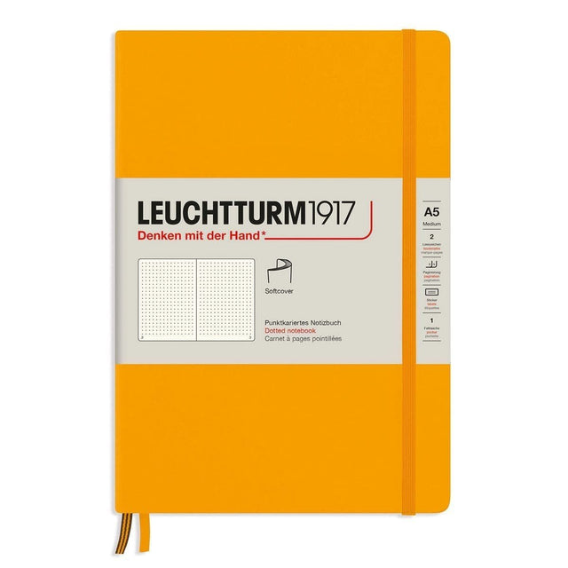 Dotted notebook Lt A5 Mjuk pärm Rising Sun - Leuchtturm1917 - Tidformera