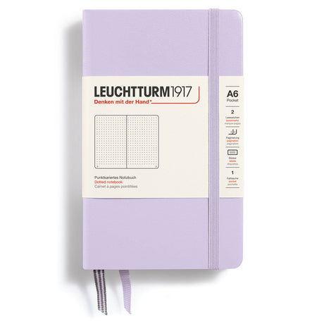 Dotted notebook Lt A6 Hård pärm Lilac - Leuchtturm1917 - Tidformera