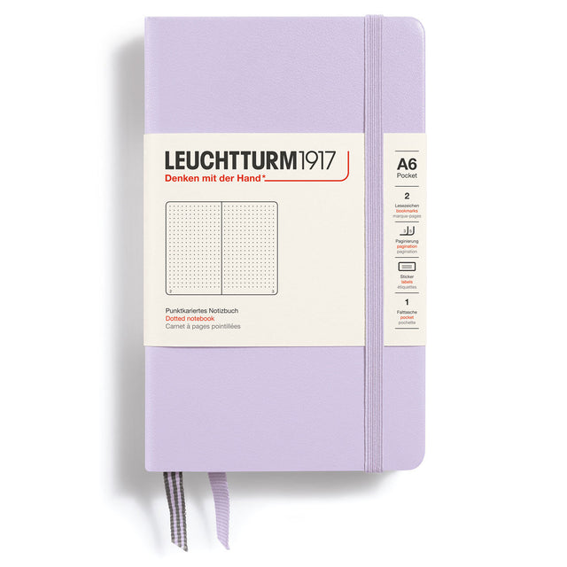 Dotted notebook Lt A6 Hård pärm Lilac från Leuchtturm1917 - Lila anteckningsbok - Tidformera