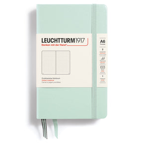 Dotted notebook Lt A6 Hård pärm Mint Green - 1 - Leuchtturm1917 - Tidformera