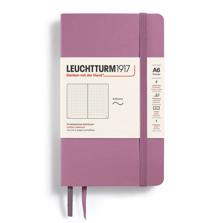 Dotted notebook Lt A6 Mjuk pärm Dusty Rose - 1 - Leuchtturm1917 - Tidformera