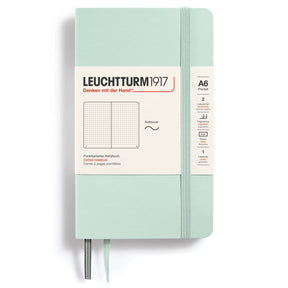 Dotted notebook Lt A6 Mjuk pärm Mint Green från Leuchtturm1917 - Mintgrön anteckningsbok - Tidformera