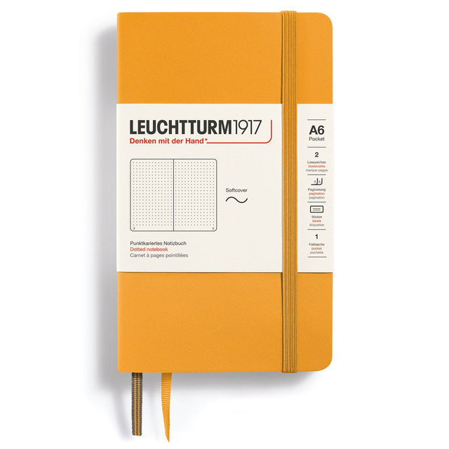 Dotted notebook Lt A6 Mjuk pärm Rising Sun - Leuchtturm1917 - Tidformera