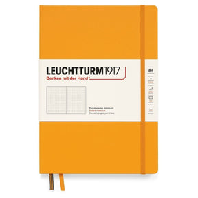 Dotted notebook Lt B5 Hård pärm Rising Sun från Leuchtturm1917 - Gul anteckningsbok - Tidformera