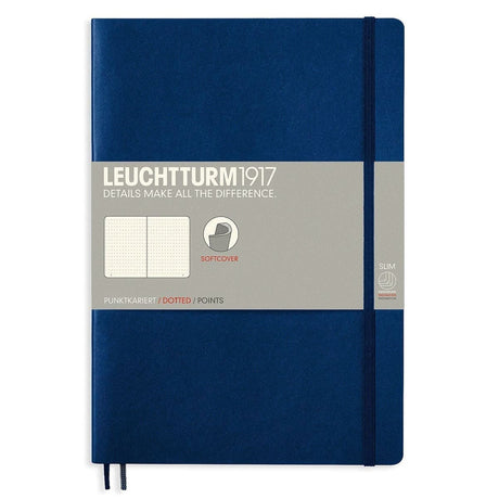 Dotted notebook Lt B5 Mjuk pärm Navy - Leuchtturm1917 - Tidformera