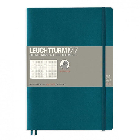 Dotted notebook Lt B5 Mjuk pärm Pacific Green - Leuchtturm1917 - Tidformera