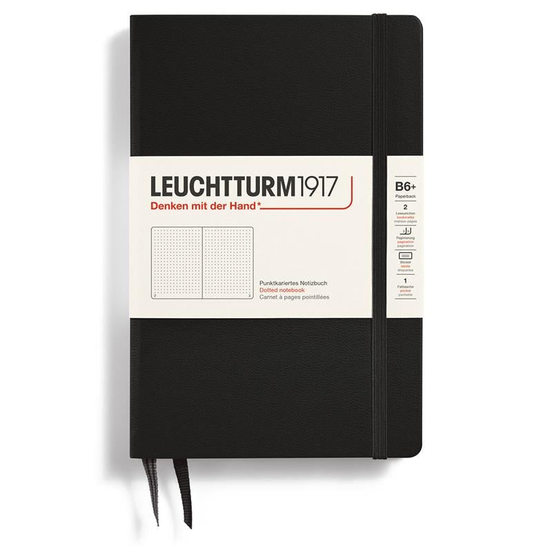 Dotted notebook Lt B6 Hård pärm Black - Leuchtturm1917 - Tidformera