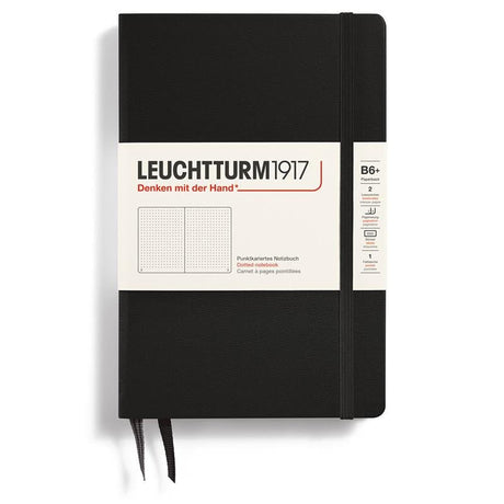 Dotted notebook Lt B6 Hård pärm Black från Leuchtturm1917 - Svart anteckningsbok - Tidformera