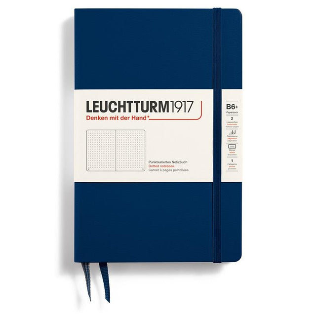 Dotted notebook Lt B6 Hård pärm Navy - Leuchtturm1917 - Tidformera