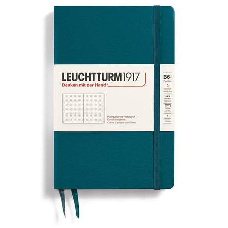 Dotted notebook Lt B6 Hård pärm Pacific Green - Leuchtturm1917 - Tidformera