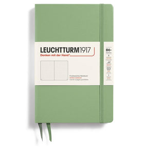 Dotted notebook Lt B6 Hård pärm Sage från Leuchtturm1917 - Grön anteckningsbok - Tidformera