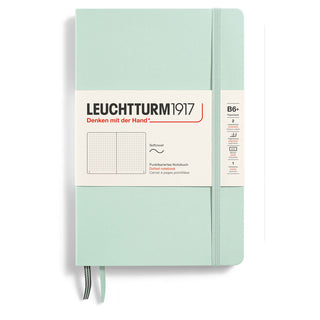 Dotted notebook Lt B6 Mjuk pärm Mint Green från Leuchtturm1917 - Mintgrön anteckningsbok - Tidformera
