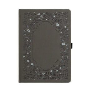 Dotted Notebook Midnight Floral in Gray B5 - 1 - Archer & Olive - Tidformera