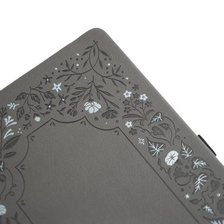 Dotted Notebook Midnight Floral in Gray SQ - 2 - Archer & Olive - Tidformera