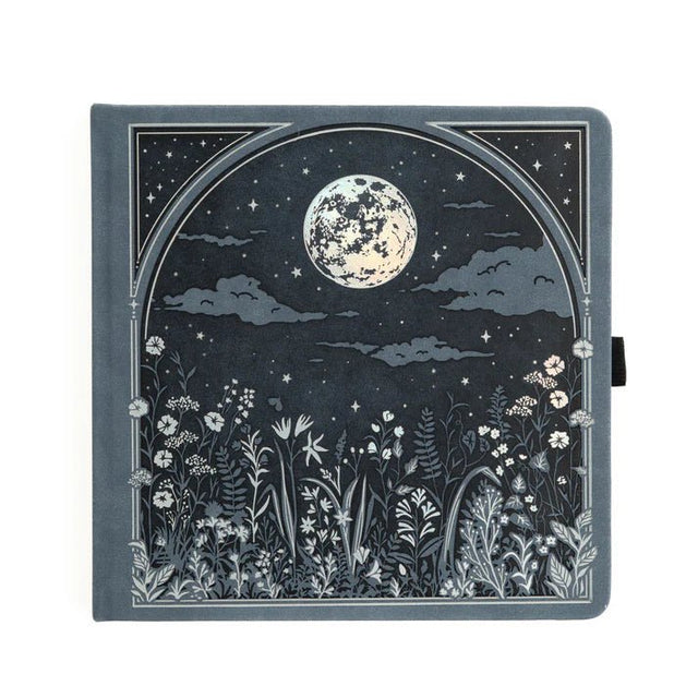 Dotted Notebook Moonlit Garden SQ - 1 - Archer & Olive - Tidformera