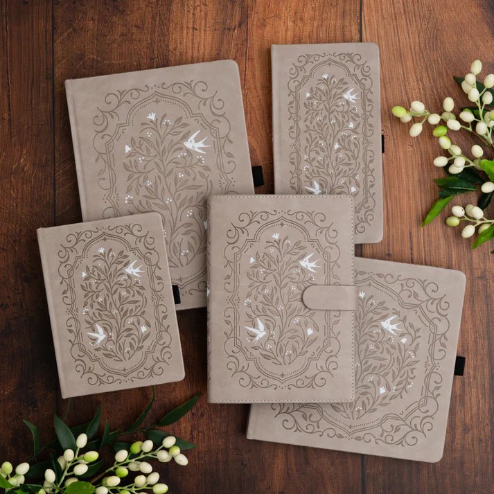 Dotted Notebook Songbird in Beige A5 - 2 - Archer & Olive - Tidformera