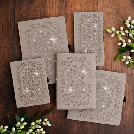 Dotted Notebook Songbird in Beige A5 - 2 - Archer & Olive - Tidformera