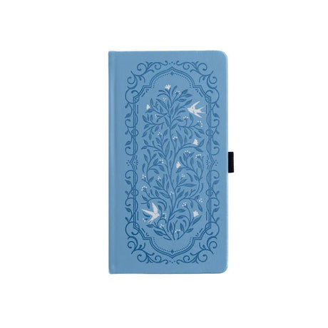 Dotted Notebook Songbird In Blue Slim - 1 - Archer & Olive - Tidformera