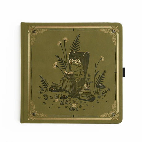 Dotted Notebook SQ - Literary frog - 1 - Archer & Olive - Tidformera