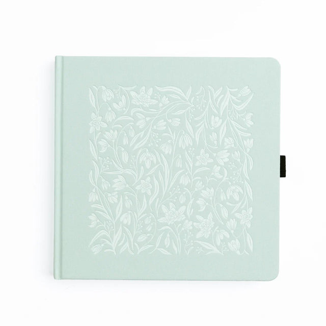 Dotted Notebook SQ - Snowdrops - 1 - Archer & Olive - Tidformera
