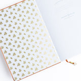 Dotted Notebook Swirling Leaves Slim - Archer & Olive - Tidformera