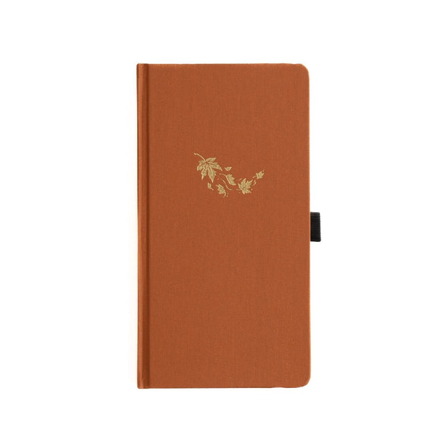 Dotted Notebook Swirling Leaves Slim - Archer & Olive - Tidformera