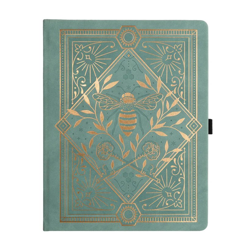 Dotter Notebook - Letter Size - Keeper of the Bees in Soft Teal - 1 - Archer & Olive - Tidformera