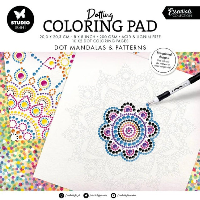 Dotting Coloring Pad - 1 - Studio Light - Tidformera