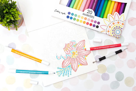 Dotting Coloring Pad - 2 - Studio Light - Tidformera