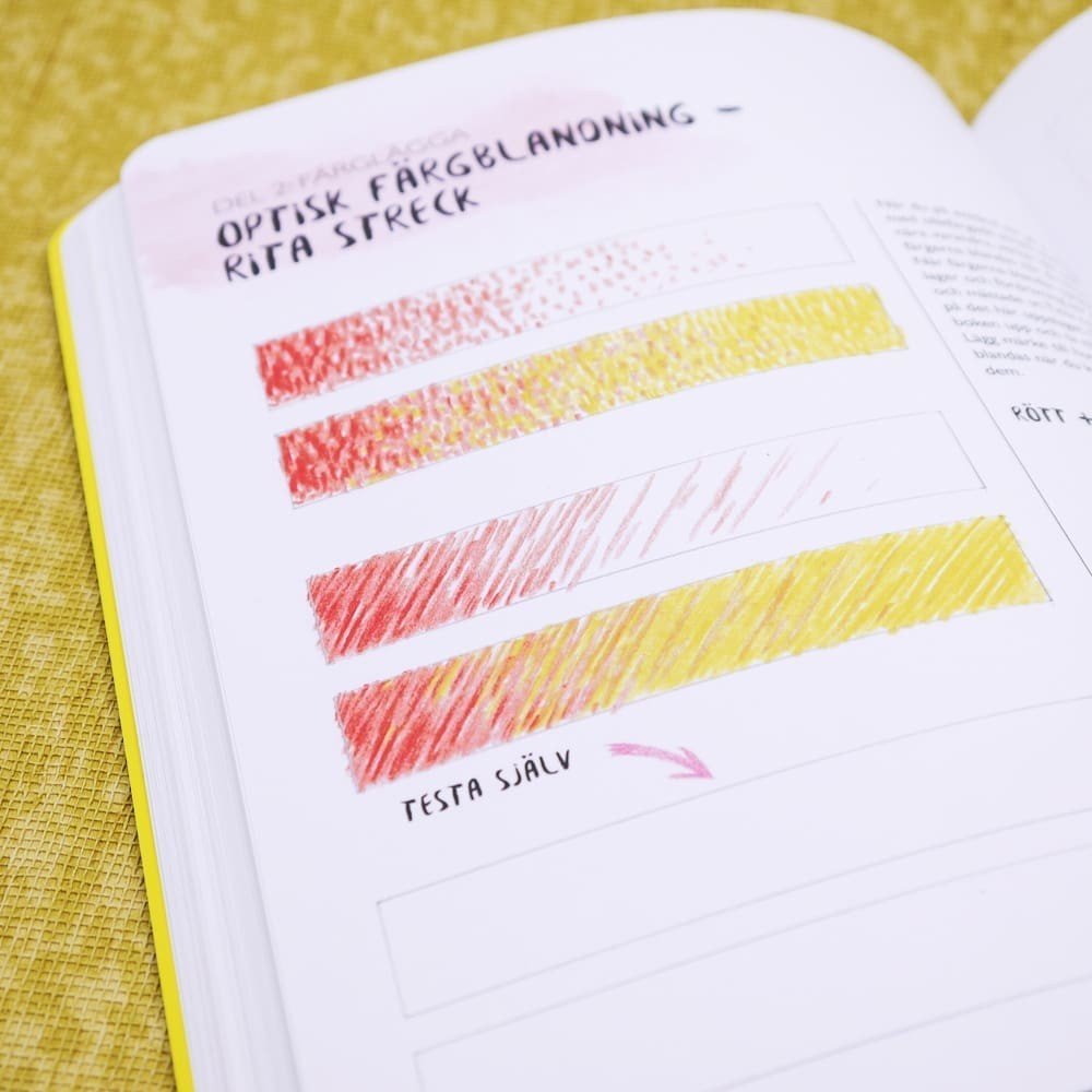 Du kommer att kunna teckna när du är klar med denna boken Färgpennor - Tukan - Tidformera