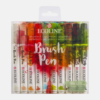 Ecoline Brush Pen 10 - set - Architect - 1 - Royal Talens - Tidformera