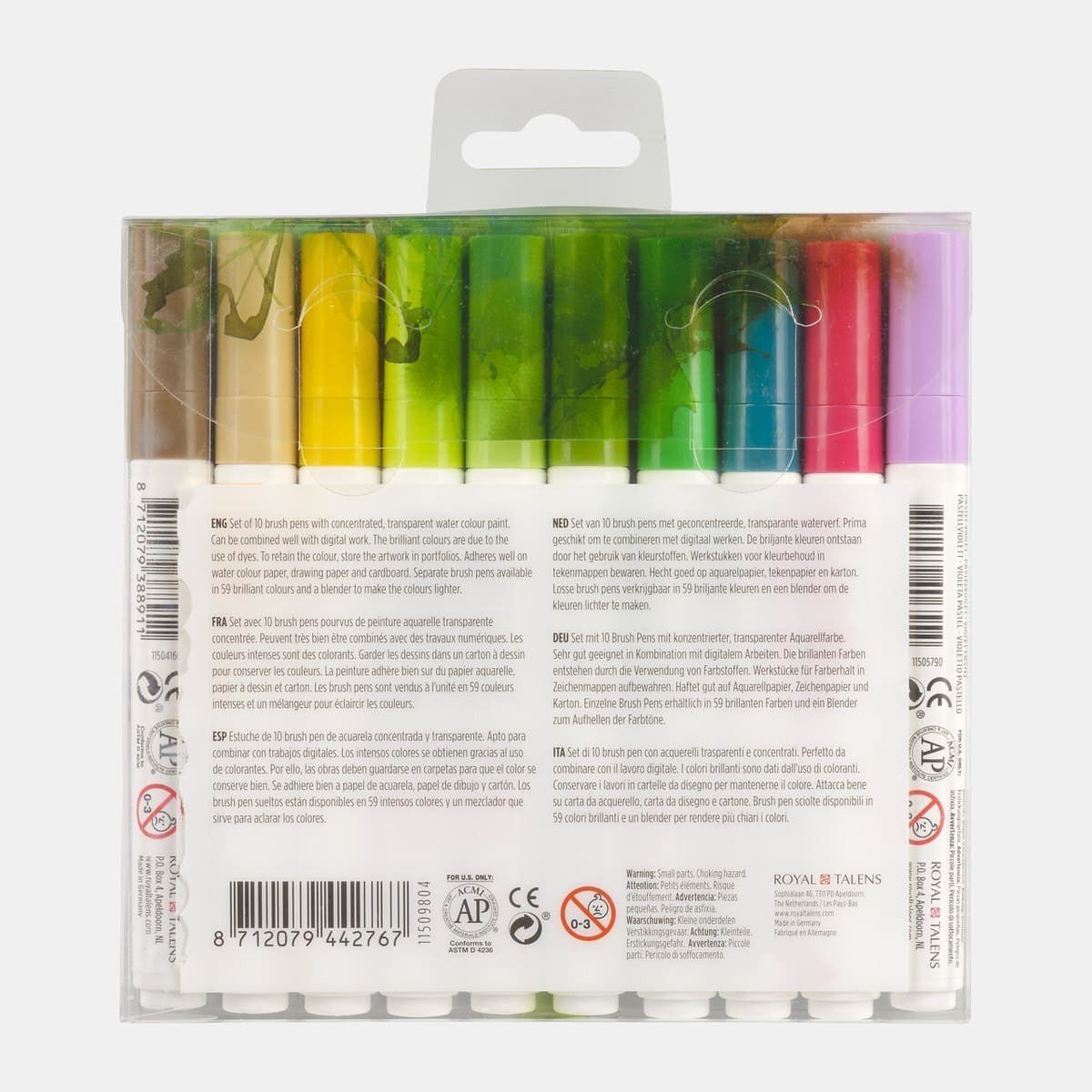 Ecoline Brush Pen 10-set - Botanic - Royal Talens - Tidformera